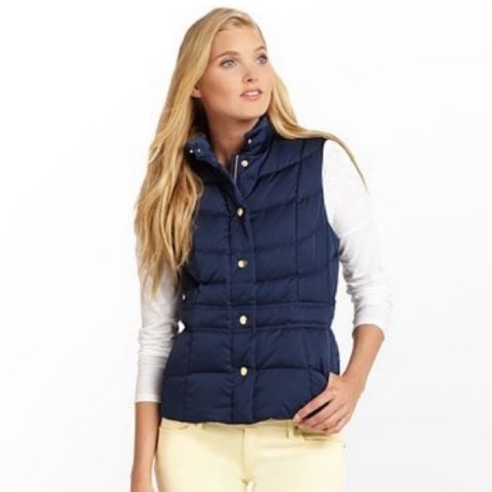 New Lilly Pulitzer True Navy Isabelle Vest